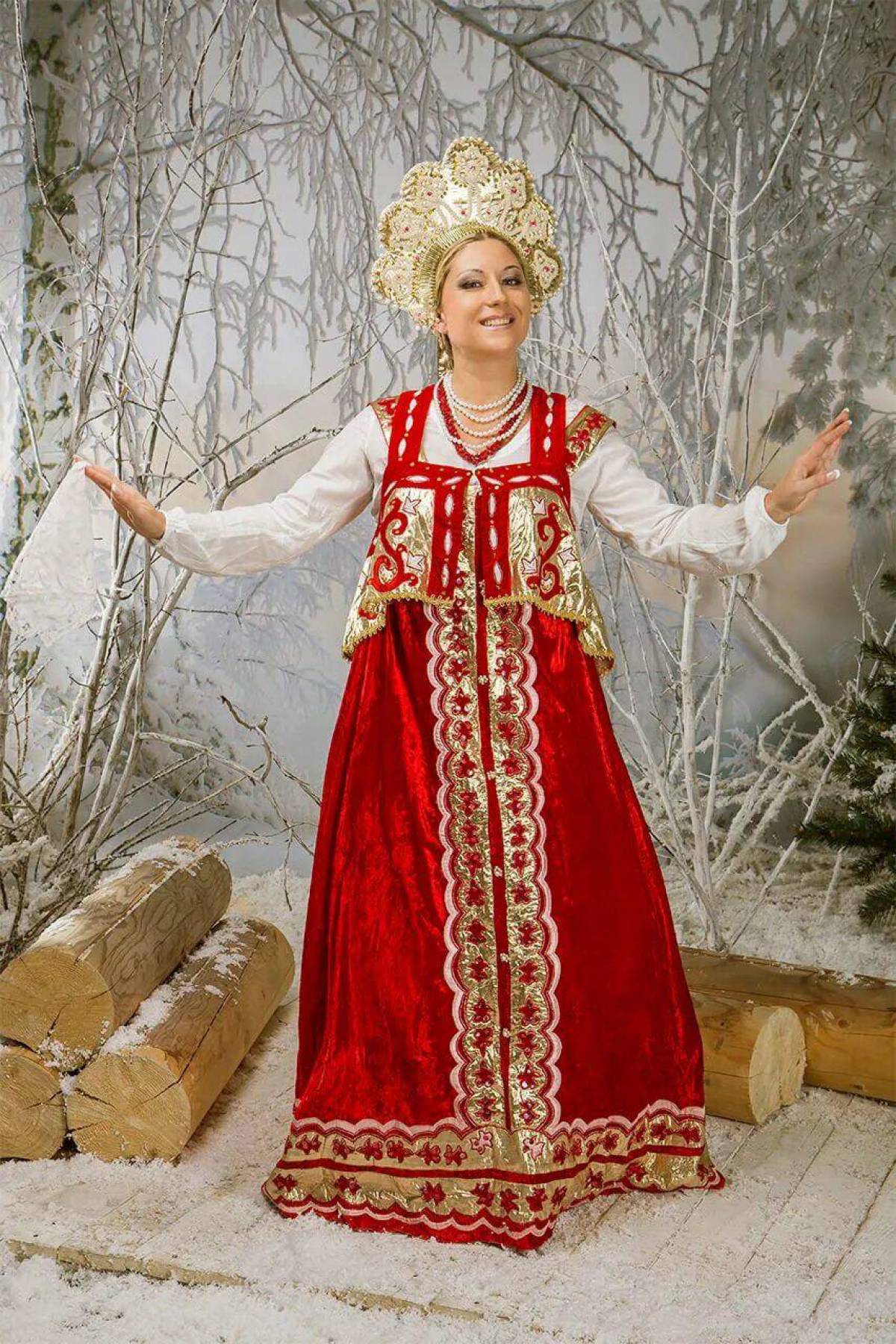 Girls in Slavic costumes in Luyang
