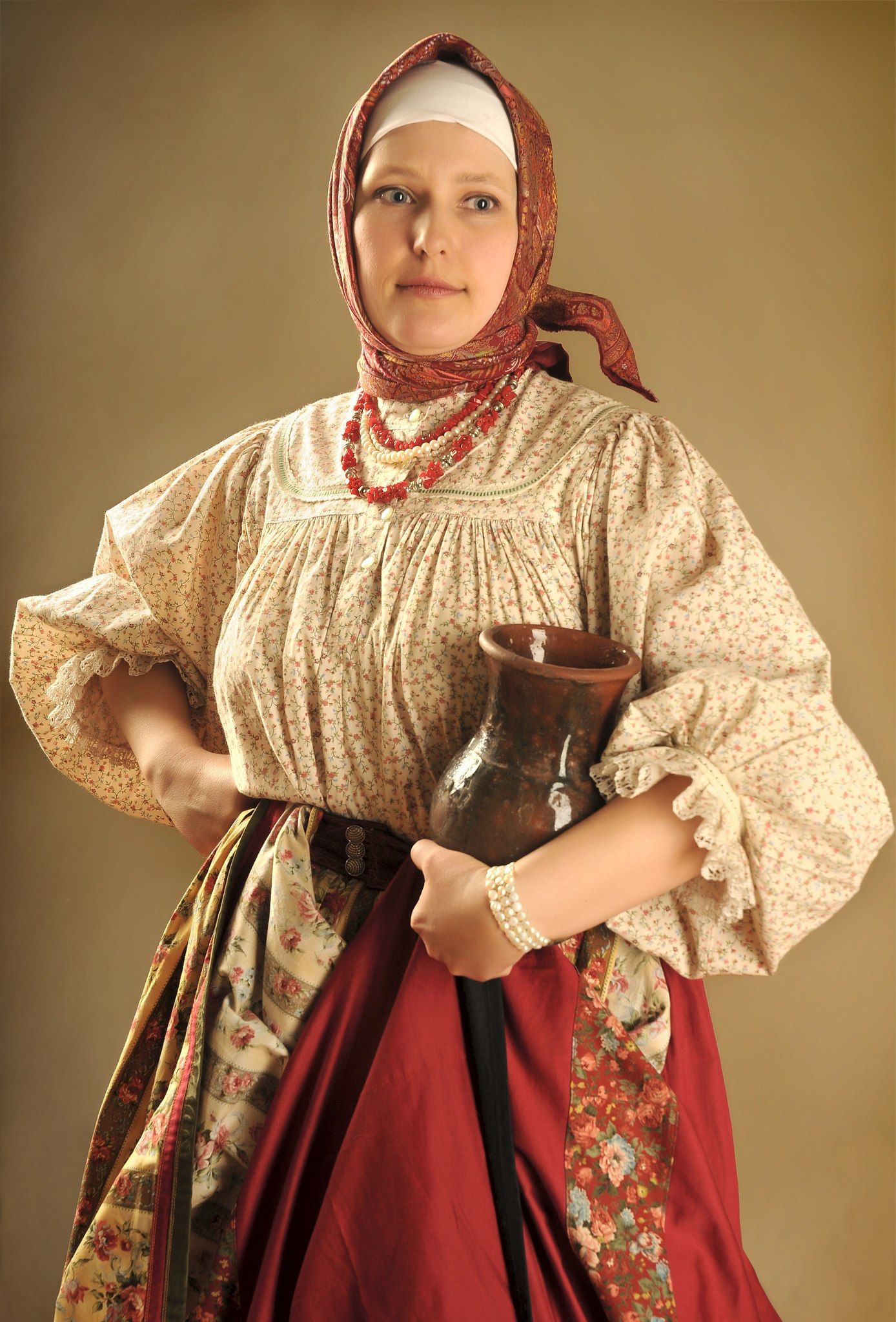 Girls in Slavic costumes in Luyang